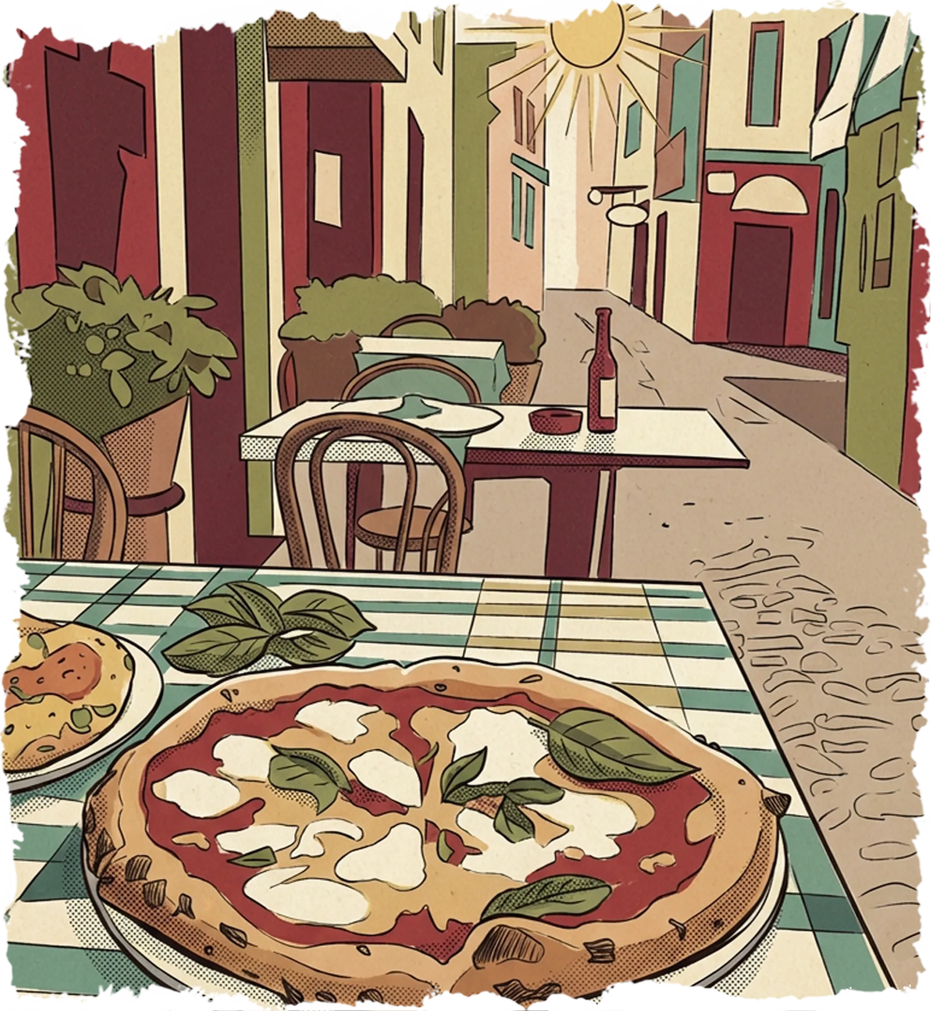 Authentic Neapolitan pizza, Luigi Pizzeria